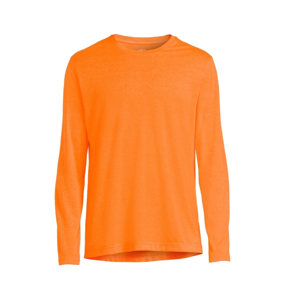Athletic Works Men's Size S (34-36) Tri-Blend Active T-Shirt with Long Sleeves
